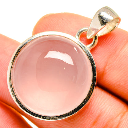 Rose Quartz Pendants handcrafted by Ana Silver Co - PD10978