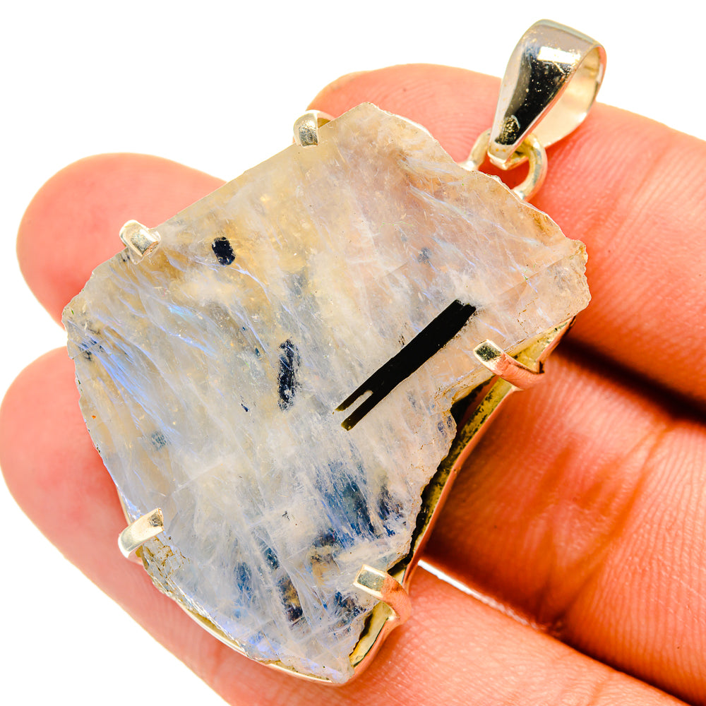 Rainbow Moonstone Pendants handcrafted by Ana Silver Co - PD10986