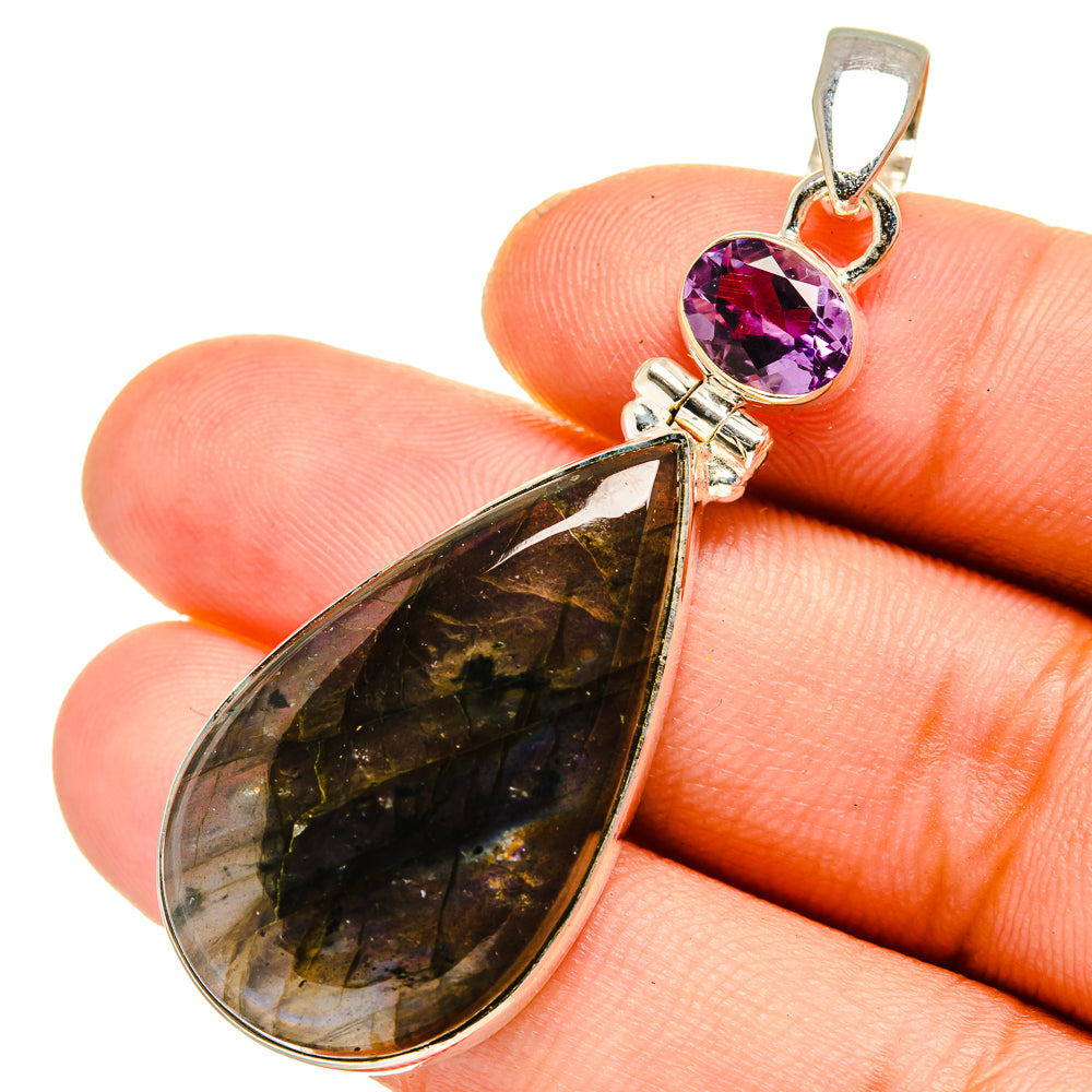 Labradorite Pendants handcrafted by Ana Silver Co - PD10990