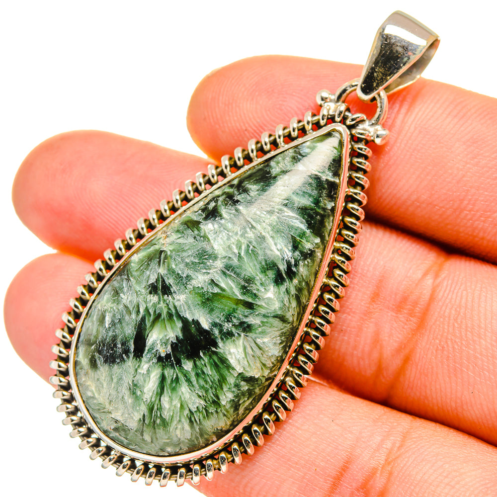 Seraphinite Pendants handcrafted by Ana Silver Co - PD11001