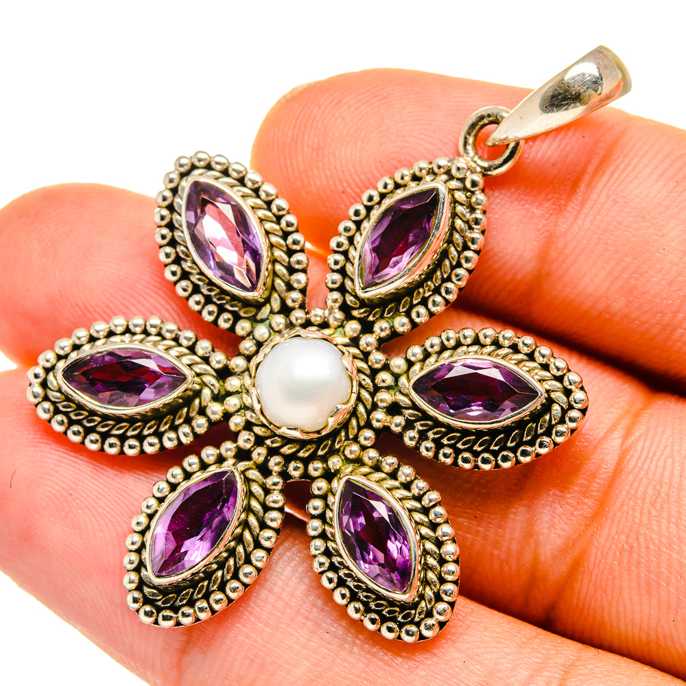Amethyst Pendants handcrafted by Ana Silver Co - PD11009