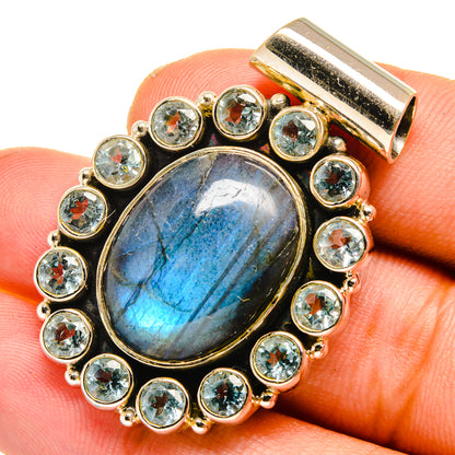 Labradorite Pendants handcrafted by Ana Silver Co - PD11014