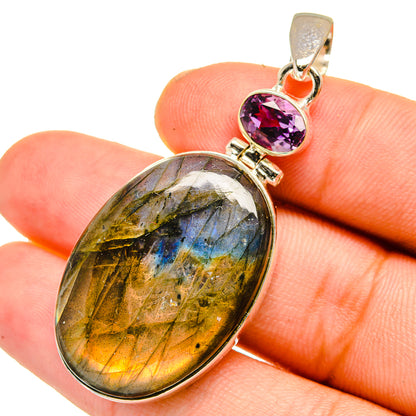 Labradorite Pendants handcrafted by Ana Silver Co - PD11016