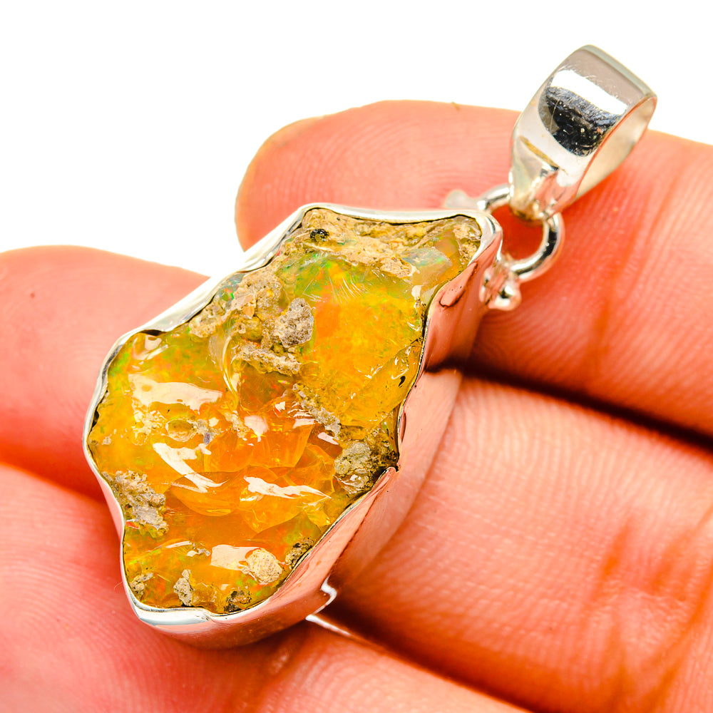 Ethiopian Opal Pendants handcrafted by Ana Silver Co - PD11017