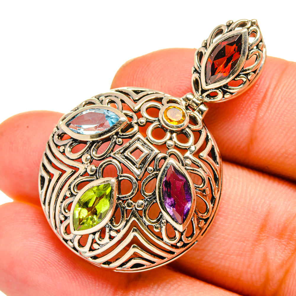 Garnet Pendants handcrafted by Ana Silver Co - PD11019