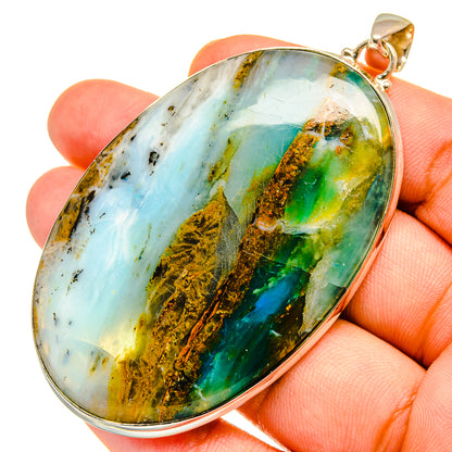 Peruvian Opal Pendants handcrafted by Ana Silver Co - PD11028
