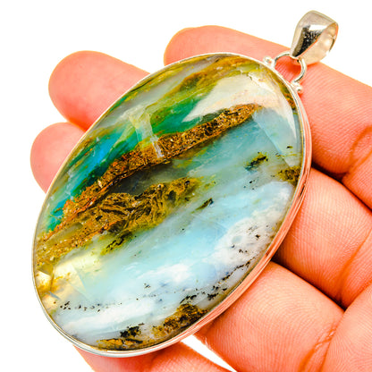 Peruvian Opal Pendants handcrafted by Ana Silver Co - PD11029