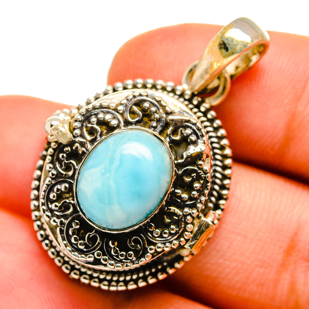 Larimar Pendants handcrafted by Ana Silver Co - PD11032