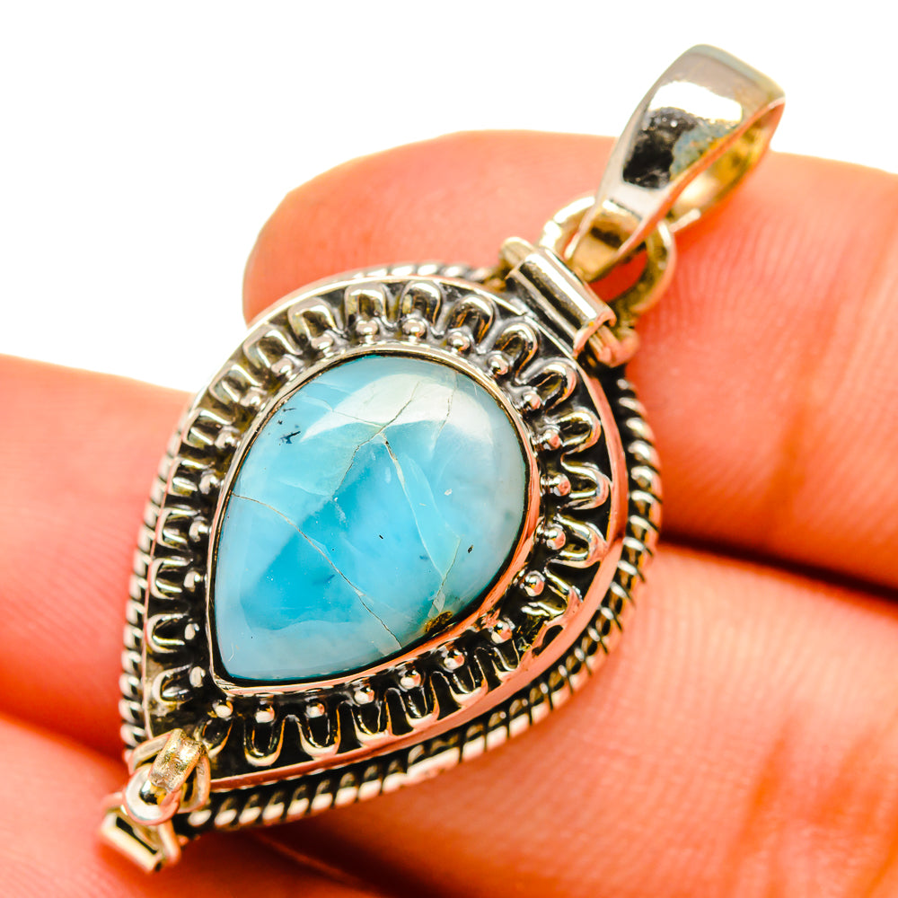 Larimar Pendants handcrafted by Ana Silver Co - PD11037