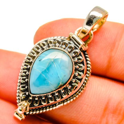 Larimar Pendants handcrafted by Ana Silver Co - PD11037