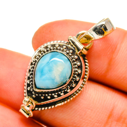 Larimar Pendants handcrafted by Ana Silver Co - PD11038