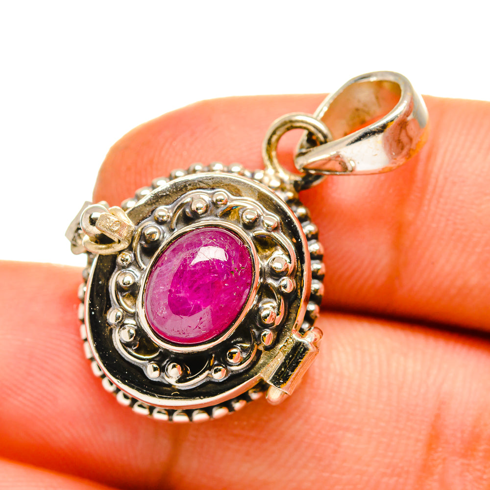 Ruby Pendants handcrafted by Ana Silver Co - PD11041