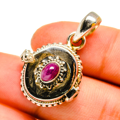 Ruby Pendants handcrafted by Ana Silver Co - PD11042
