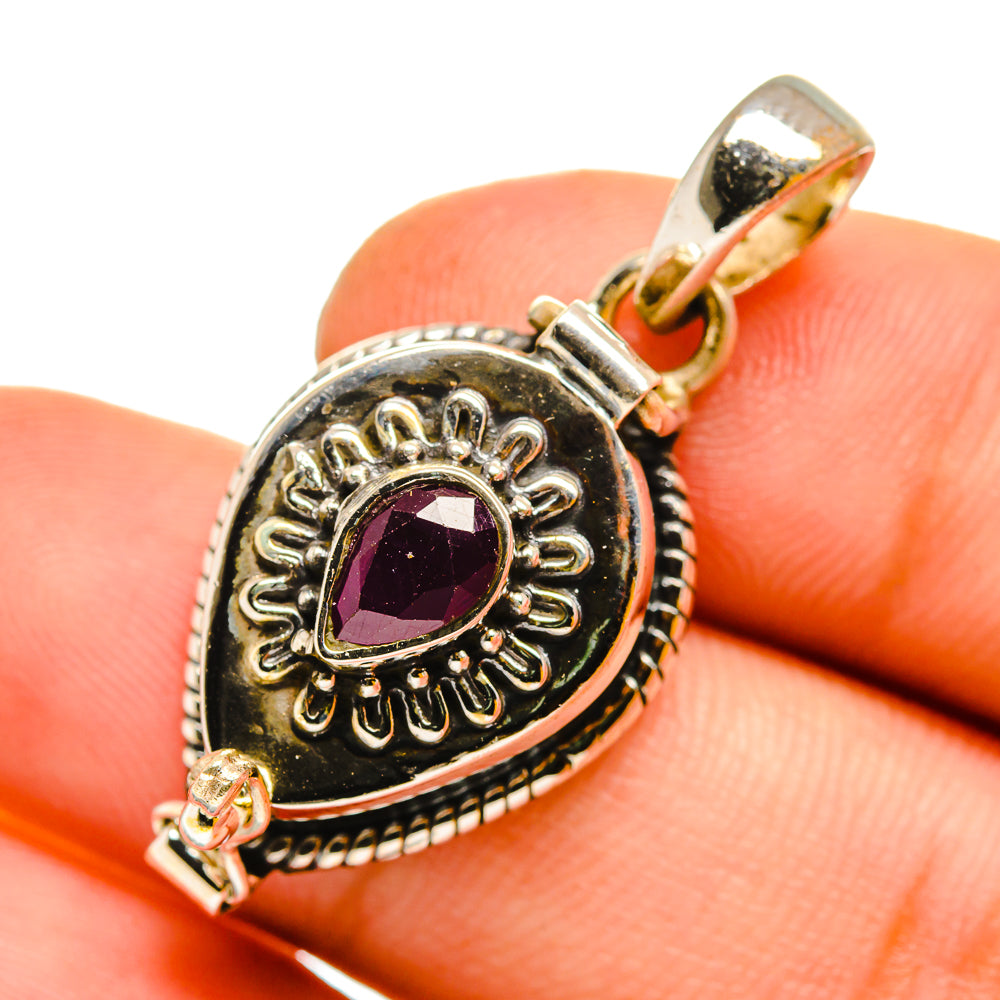 Ruby Pendants handcrafted by Ana Silver Co - PD11043