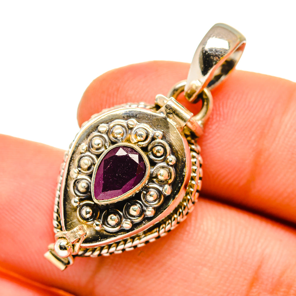 Ruby Pendants handcrafted by Ana Silver Co - PD11044