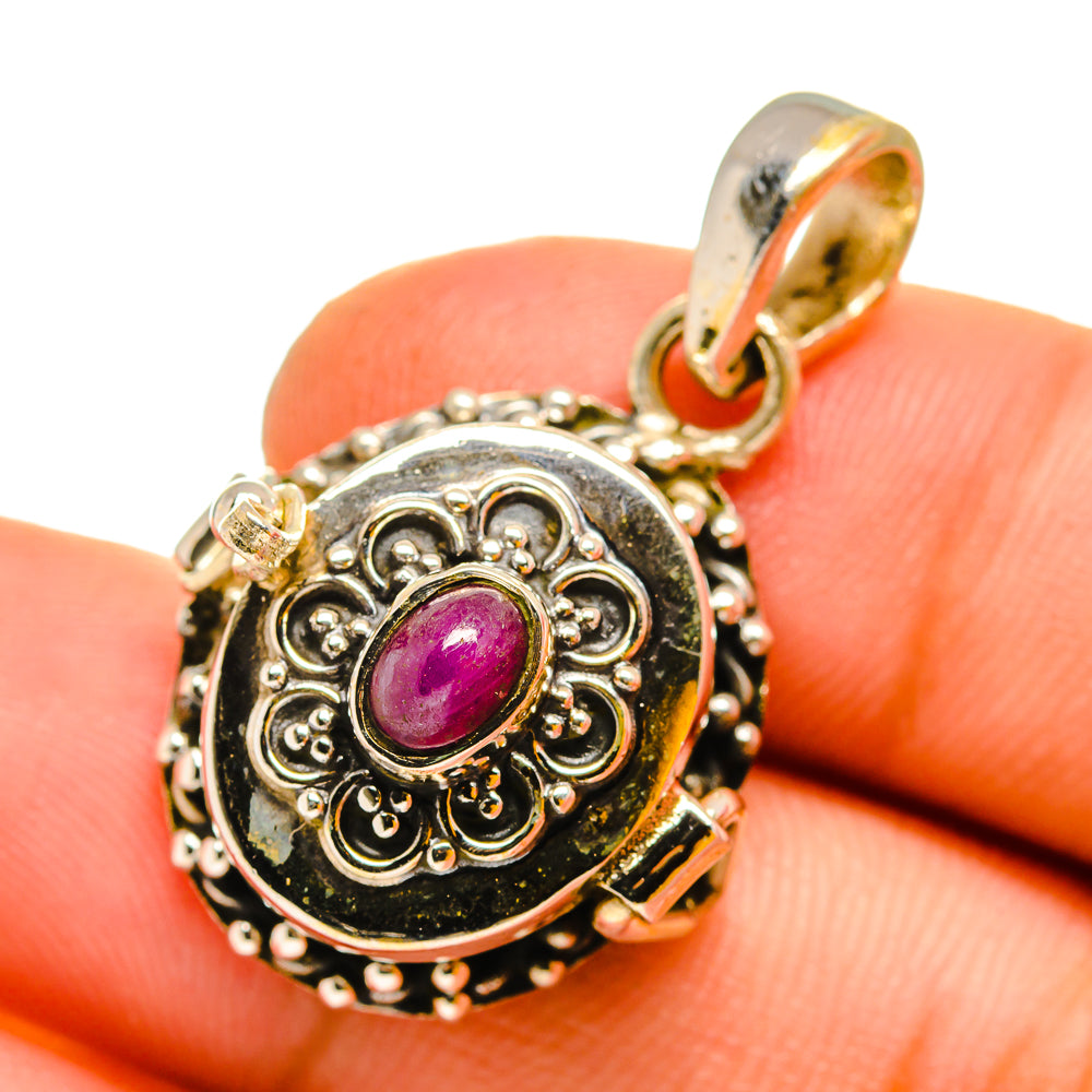Ruby Pendants handcrafted by Ana Silver Co - PD11046