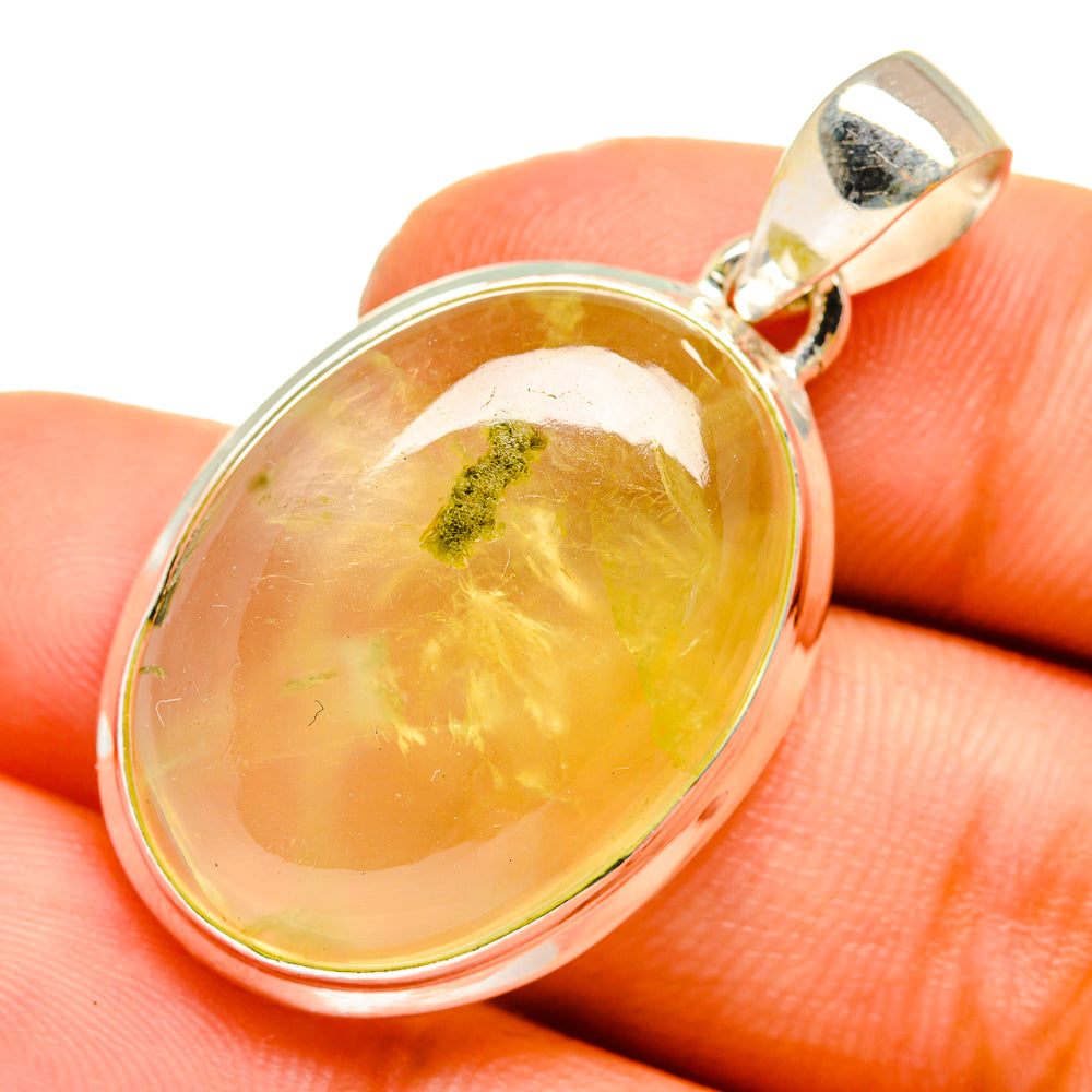 Prehnite Pendants handcrafted by Ana Silver Co - PD11055
