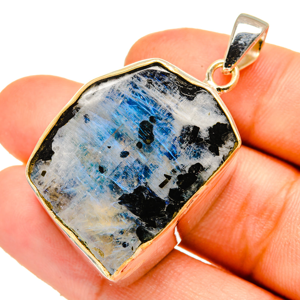 Rainbow Moonstone Pendants handcrafted by Ana Silver Co - PD11066