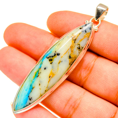 Peruvian Opal Pendants handcrafted by Ana Silver Co - PD11076