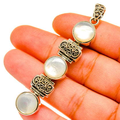 Rainbow Moonstone Pendants handcrafted by Ana Silver Co - PD11094
