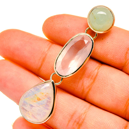 Rainbow Moonstone Pendants handcrafted by Ana Silver Co - PD11095