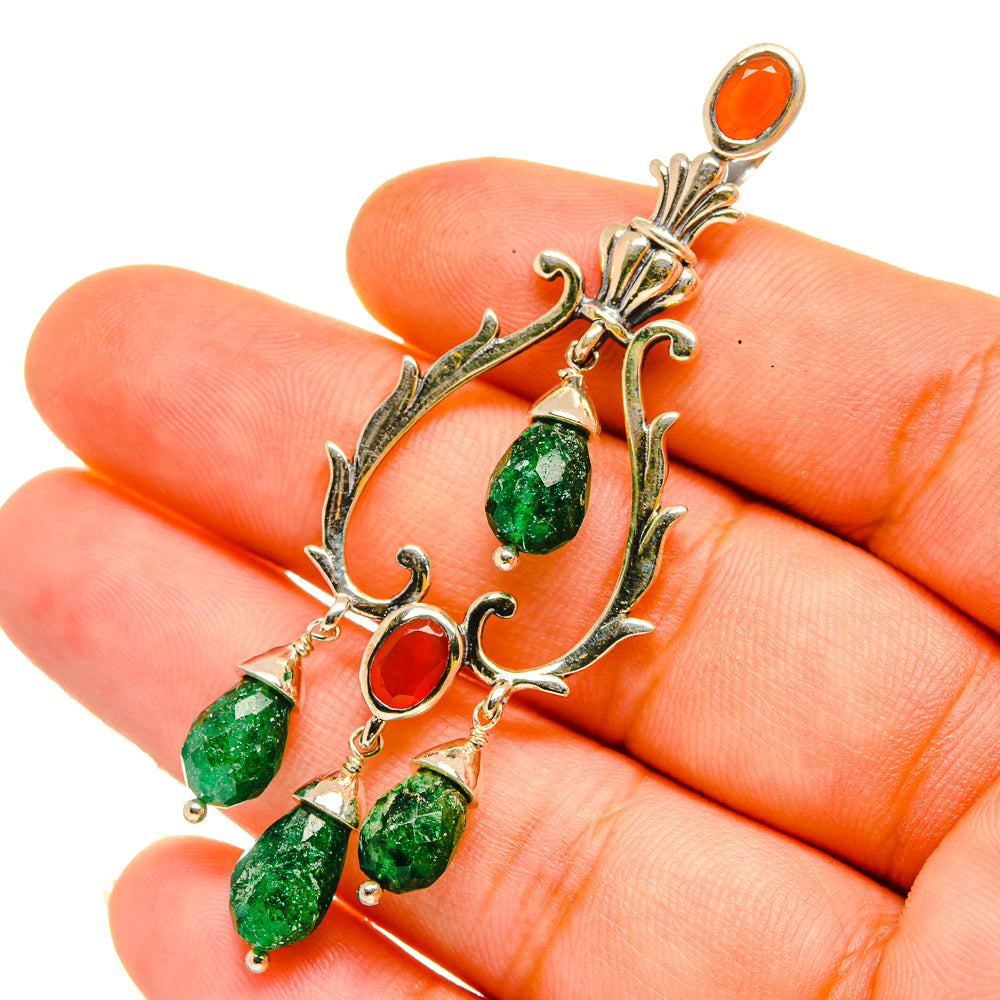 Green Aventurine Pendants handcrafted by Ana Silver Co - PD11096
