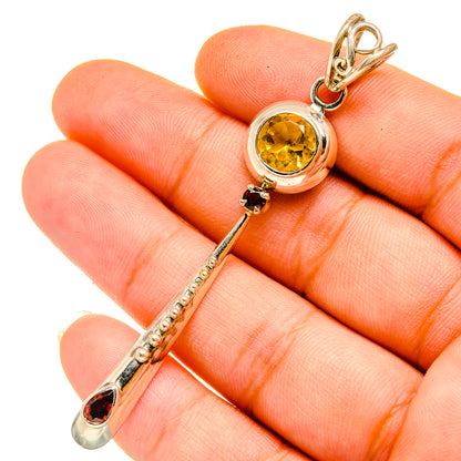 Citrine Pendants handcrafted by Ana Silver Co - PD11097