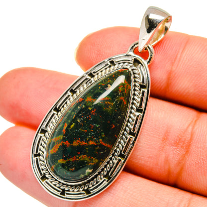 Bloodstone Pendants handcrafted by Ana Silver Co - PD11103