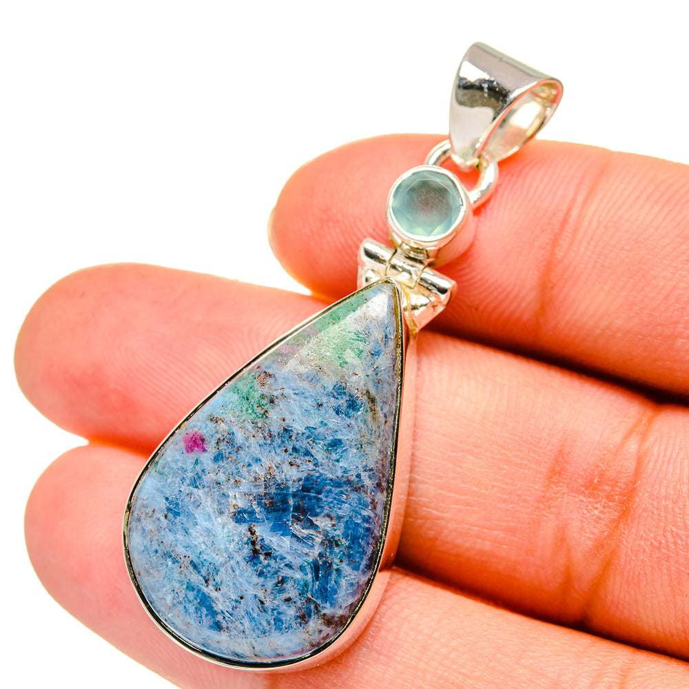 Ruby Fuchsite Pendants handcrafted by Ana Silver Co - PD11104