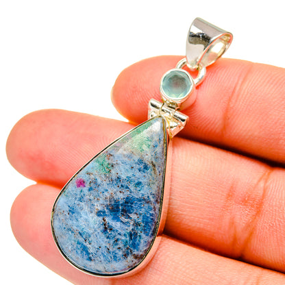 Ruby Fuchsite Pendants handcrafted by Ana Silver Co - PD11104