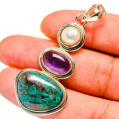 Shattuckite Pendants handcrafted by Ana Silver Co - PD11110