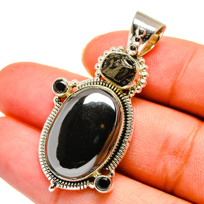Hematite Pendants handcrafted by Ana Silver Co - PD11113