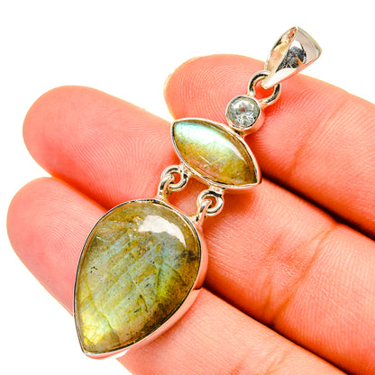 Labradorite Pendants handcrafted by Ana Silver Co - PD11115