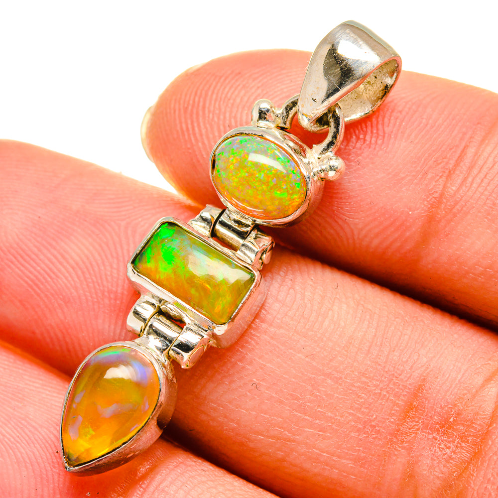 Ethiopian Opal Pendants handcrafted by Ana Silver Co - PD11116