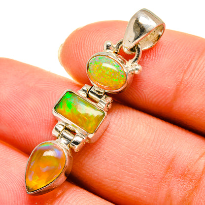 Ethiopian Opal Pendants handcrafted by Ana Silver Co - PD11116