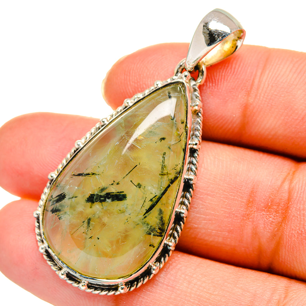 Prehnite Pendants handcrafted by Ana Silver Co - PD11121