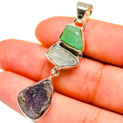 Tanzanite Pendants handcrafted by Ana Silver Co - PD11122