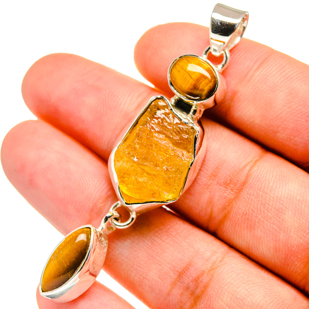 Citrine Pendants handcrafted by Ana Silver Co - PD11123