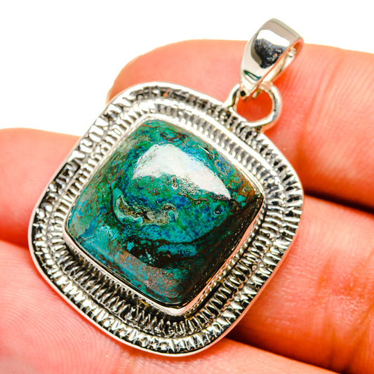 Chrysocolla Pendants handcrafted by Ana Silver Co - PD11124