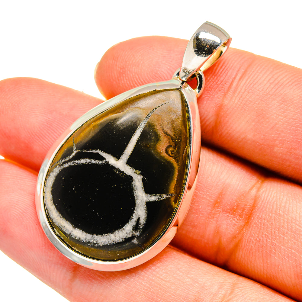 Septarian Geode Pendants handcrafted by Ana Silver Co - PD11134
