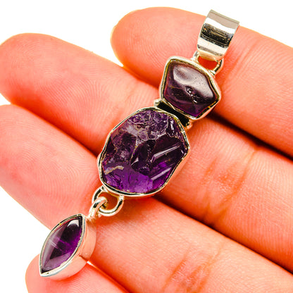 Amethyst Pendants handcrafted by Ana Silver Co - PD11138
