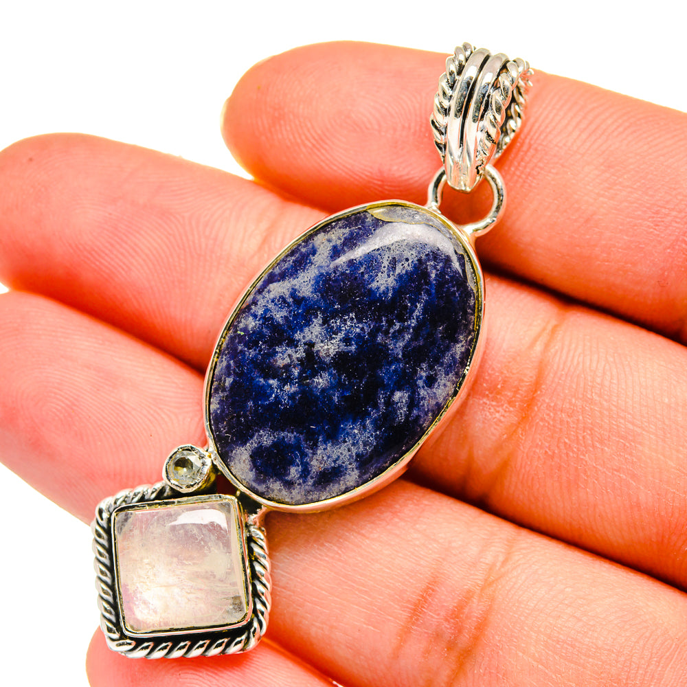 Sodalite Pendants handcrafted by Ana Silver Co - PD11141