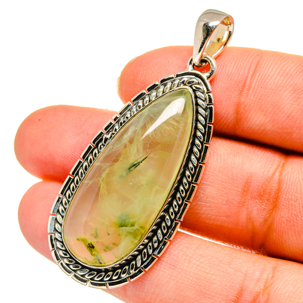 Prehnite Pendants handcrafted by Ana Silver Co - PD11142