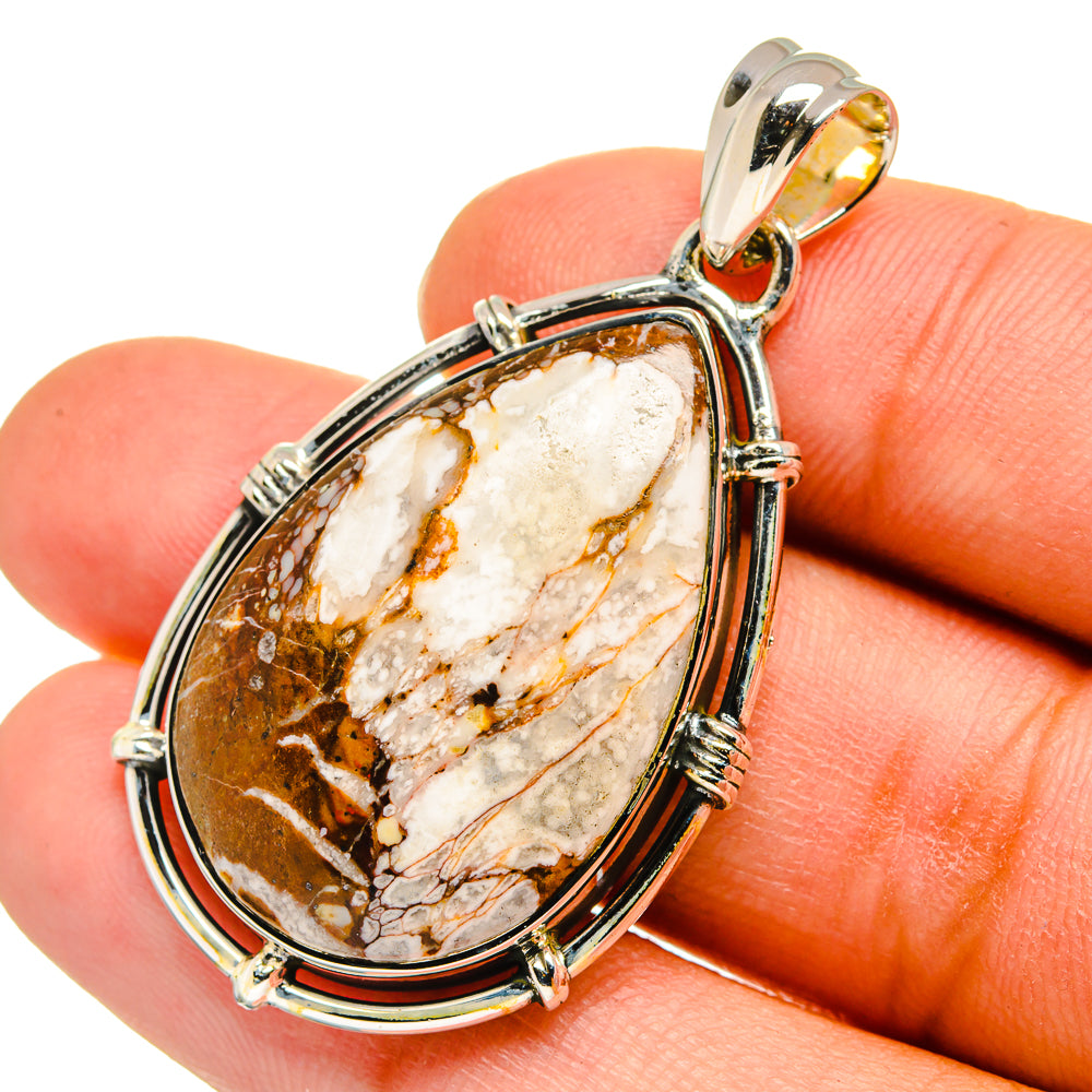 Peanut Wood Jasper Pendants handcrafted by Ana Silver Co - PD11151