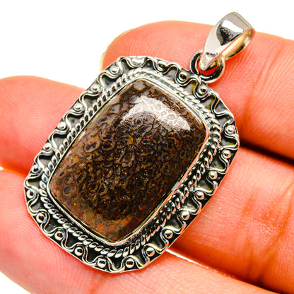 Dinosaur Bone Pendants handcrafted by Ana Silver Co - PD11153