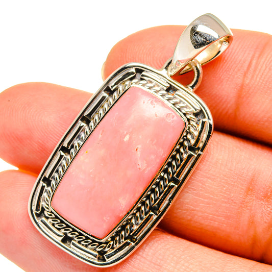 Pink Opal Pendants handcrafted by Ana Silver Co - PD11154