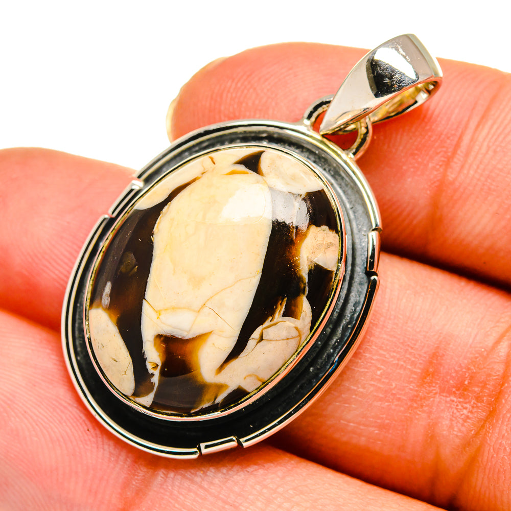 Peanut Wood Jasper Pendants handcrafted by Ana Silver Co - PD11156