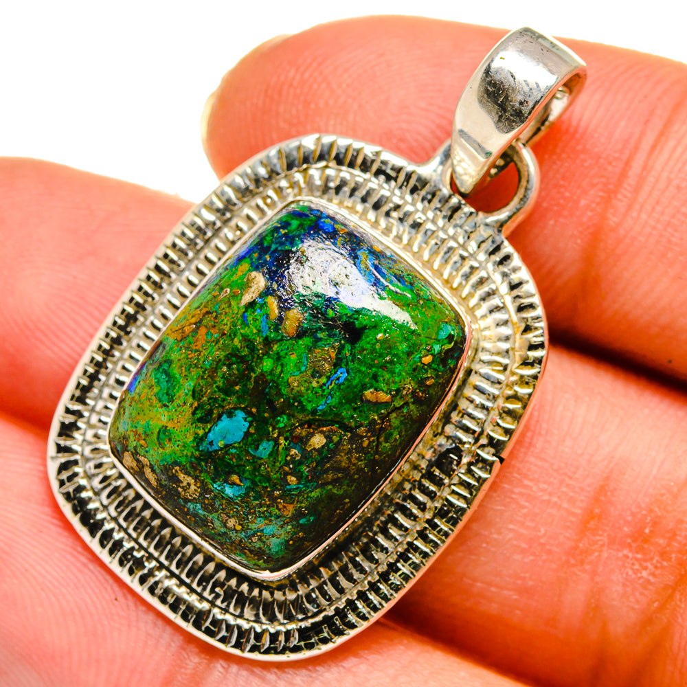 Chrysocolla Pendants handcrafted by Ana Silver Co - PD11162