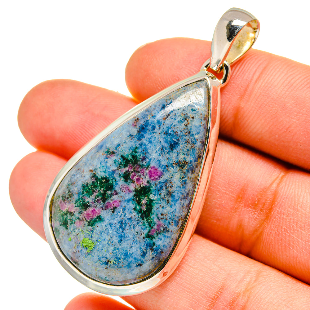 Ruby Fuchsite Pendants handcrafted by Ana Silver Co - PD11172