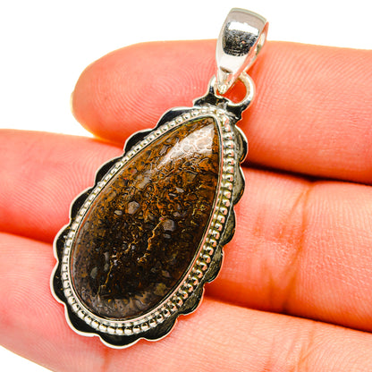 Dinosaur Bone Pendants handcrafted by Ana Silver Co - PD11175